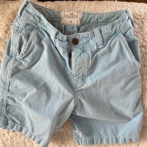 Hollister Sky Blue Men's Flat Front Chino Shorts